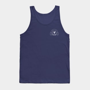 Pocket Logo- Headphones and Book Tank Top